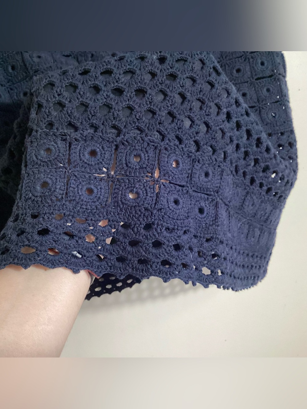 Talbots Collection Crochet Eyelet Lace Skirt Size M - Picture 12 of 16